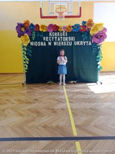 Szkolny Konkurs Recytatorski „Wiosna w wierszu ukryta”
