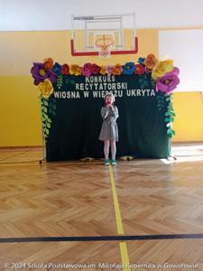 Szkolny Konkurs Recytatorski „Wiosna w wierszu ukryta”