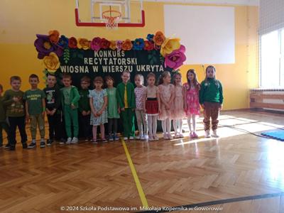 Szkolny Konkurs Recytatorski „Wiosna w wierszu ukryta”