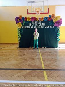 Szkolny Konkurs Recytatorski „Wiosna w wierszu ukryta”