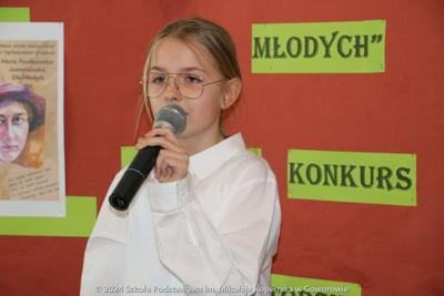 Szkolny Konkurs Recytatorski „Maria Pawlikowska – Jasnorzewska dla Młodych”