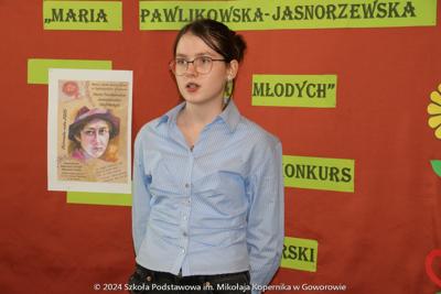 Szkolny Konkurs Recytatorski „Maria Pawlikowska – Jasnorzewska dla Młodych”