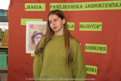 Szkolny Konkurs Recytatorski „Maria Pawlikowska – Jasnorzewska dla Młodych”