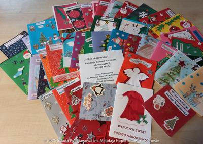 „Serce za odwagę” – kartki świąteczne od naszych uczniów