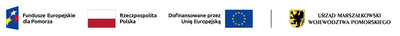 Pasek logotypów: Fundusze Europejskie dla Pomorza, Rzeczpospolita Polska, Unia Europejska, Urząd Marszałkowski województwa Pomorskiego.