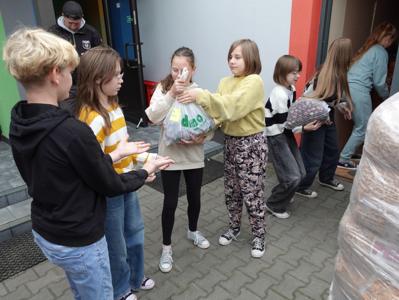 Wolontariusze w akcji.