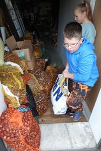 Wolontariusze w akcji.