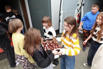 Wolontariusze w akcji.