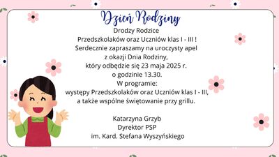DZIEŃ RODZINY 23 maja 2025 r. 13.30