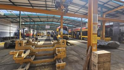 Uczniowie klas 4AT (mechanicy) oraz 3AT (elektrycy) na wycieczce w Tramwajach Warszawskich