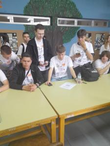 Uczniowie ZSCKP na lekcji praktyk w ramach Erasmus+