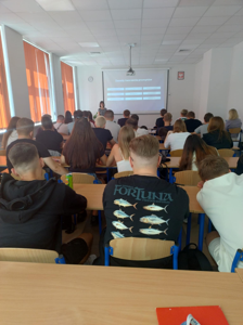 Uczniowie ZSCKP na spotkaniu z Mają Poręcką