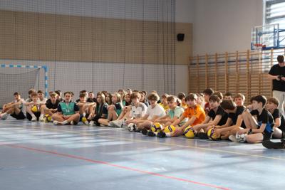 Uczniowie uczestniczący w programie Aktywni mieszkańcy Sochaczewa