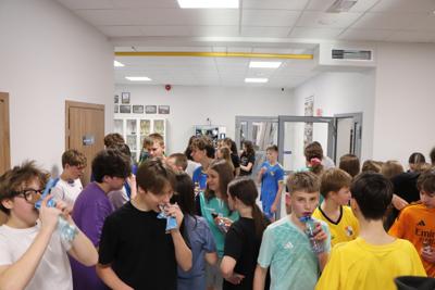 Uczniowie uczestniczący w programie Aktywni mieszkańcy Sochaczewa