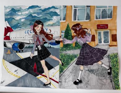 Polina Shoshmaruk, klasa 2TŻ, I miejsce - kategoria praca plastyczna