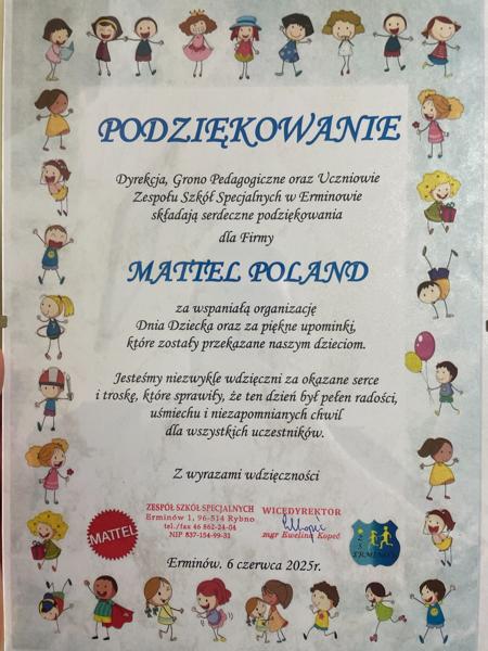 Dzień Dziecka  z firmą Mattel