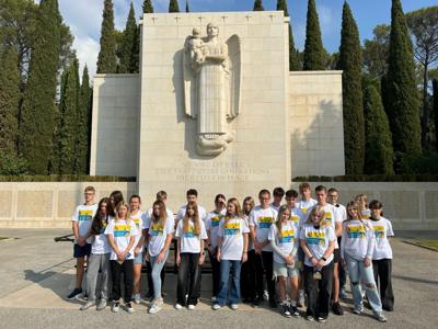 Uczniowie Iwaszkiewicza podczas pobytu w ramach Erasmus+ we Francji