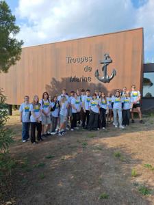 Uczniowie Iwaszkiewicza podczas pobytu w ramach Erasmus+ we Francji