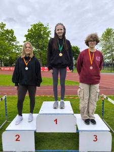 Uczniowie na podium