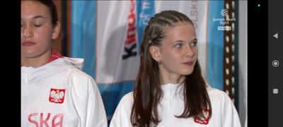 Julia podczas uroczystości zaprzysiężenia