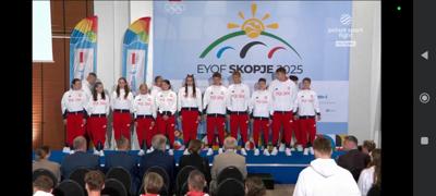 Julia podczas uroczystości zaprzysiężenia