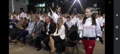 Julia podczas uroczystości zaprzysiężenia