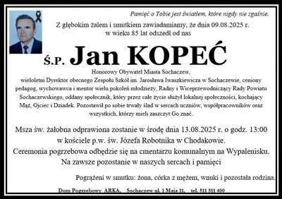 grafika z nekrologiem
