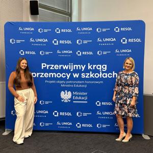 przedstawiciele szkoły na Uniwersytecie SWPS