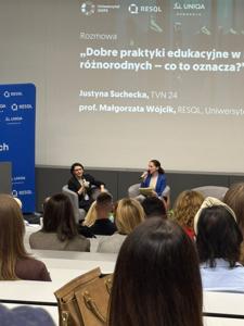 przedstawiciele szkoły na Uniwersytecie SWPS