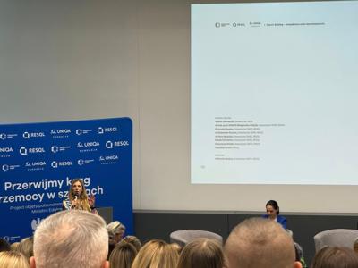 przedstawiciele szkoły na Uniwersytecie SWPS