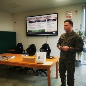 Wizyta Wojskowego Centrum Rekrutacji w szkole