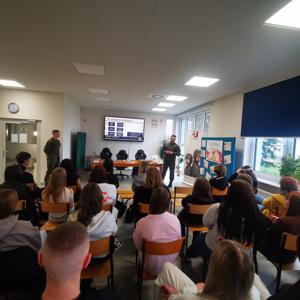 Wizyta Wojskowego Centrum Rekrutacji w szkole