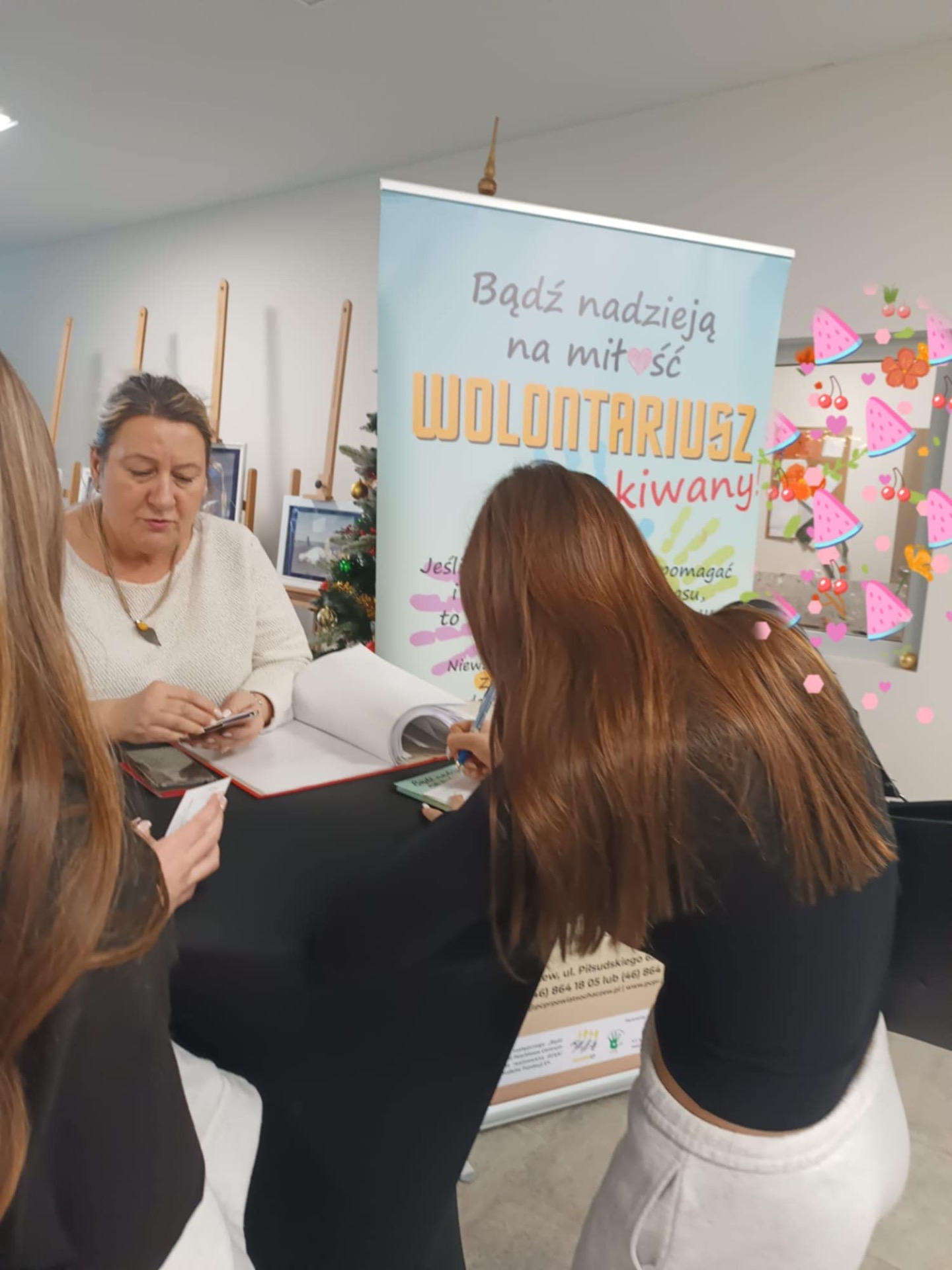 zdjęcie ze spotkania z przedstawicielką PCPR