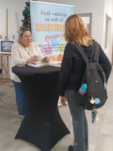 zdjęcie ze spotkania z przedstawicielką PCPR