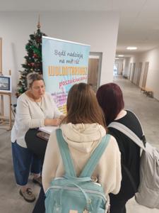 zdjęcie ze spotkania z przedstawicielką PCPR