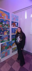 zdjęcie z pracami nagrodzonymi w konkursie plastycznym