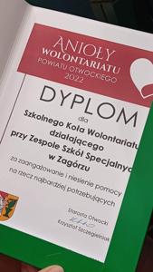 Działalność Szkolnego Koła Wolontariatu