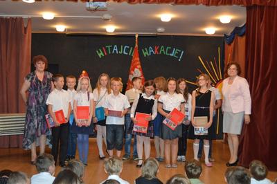 Najlepsi uczniowie klasy 4 i 5