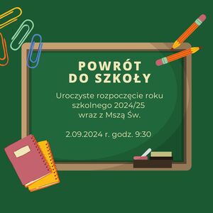 Rozpoczęcie roku szkolnego
