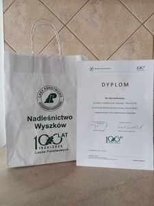Dyplom oraz nagroda Mai Sieńkowskiej