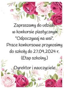 Zaproszenie do konkursu