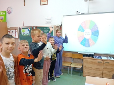 Klasa III podczas Dnia Języków Obcych