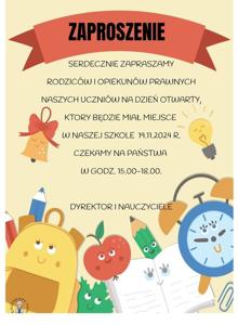 Zaproszenie na dzień otwarty