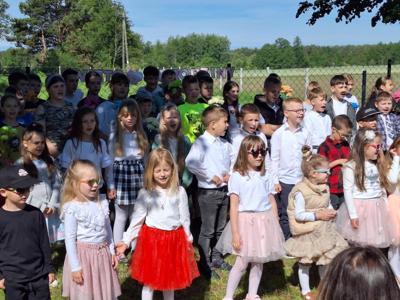 Uczniowie naszej szkoły podczas występów 