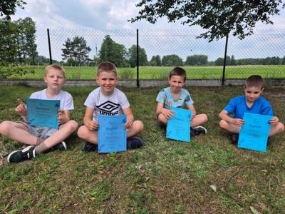 Chłopcy z kl. I po zakończeniu projektu