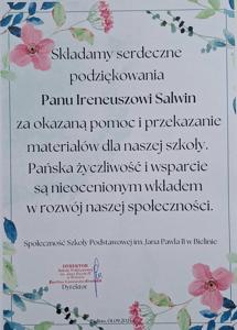 Podziękowania