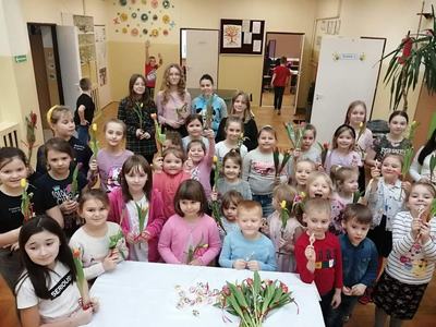 Uczniowie SP Leszno