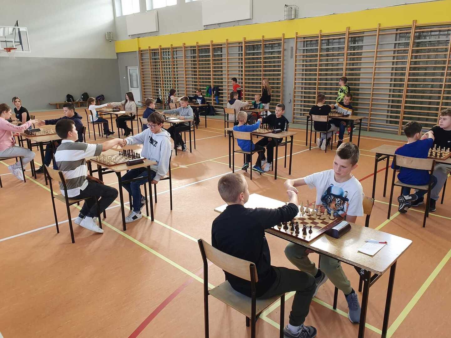 Uczniowie SP Leszno