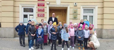 Uczniowie SP Leszno