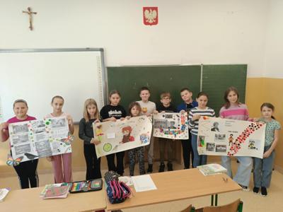 Uczniowie SP Leszno